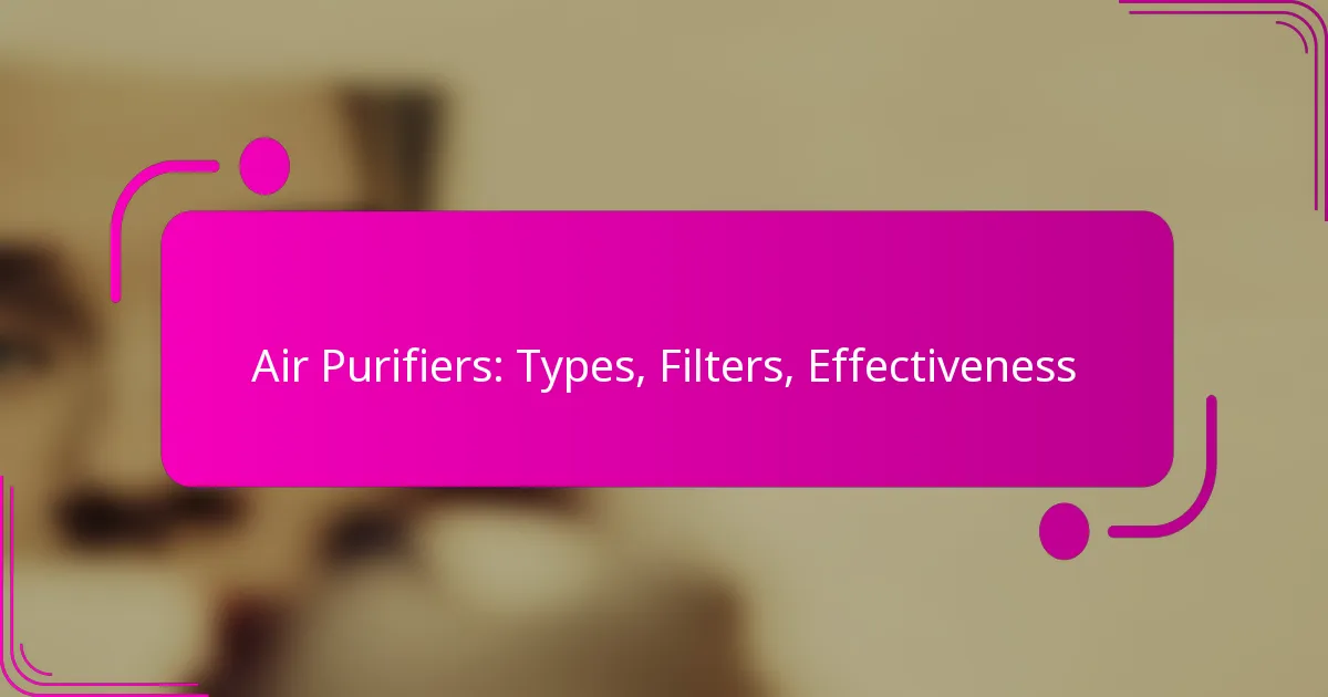 Air Purifiers: Types, Filters, Effectiveness