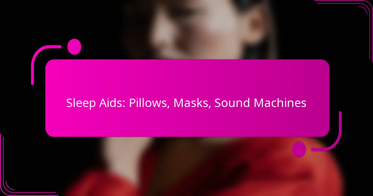 Sleep Aids: Pillows, Masks, Sound Machines
